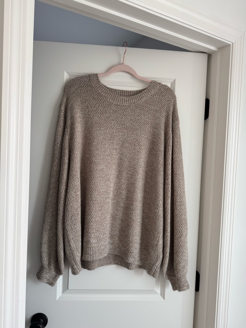 Chic Soul Knit Pullover - Taupe Heather